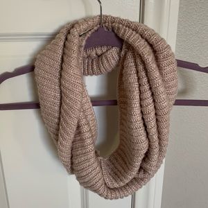 H&M - blush pink knit infinity scarf